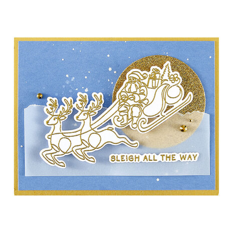Spellbinders Ho Ho Ho Stamp & Die Bundle (BD-0999) Spellbinders Ho Ho Ho Stamp & Die Bundle (BD-0999)