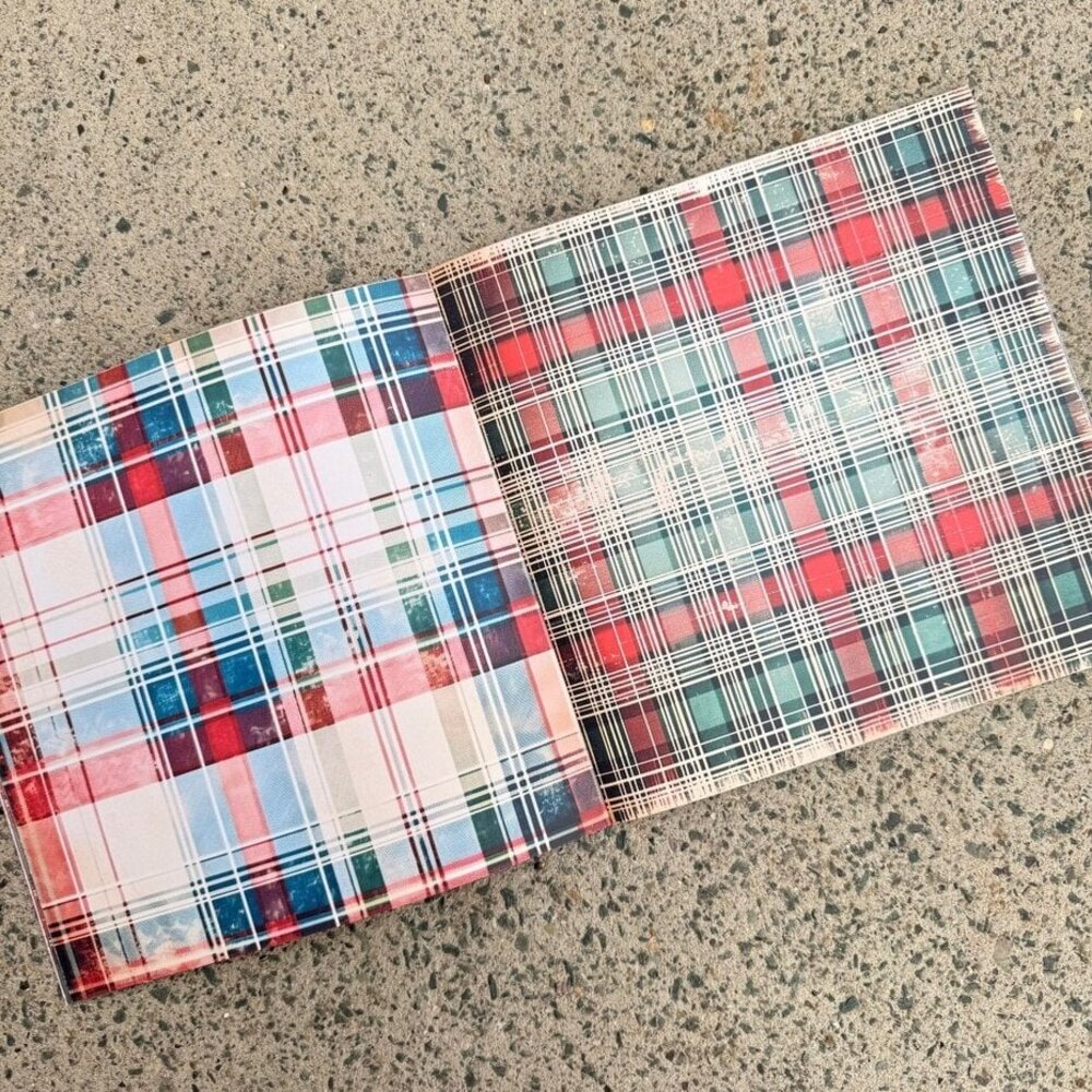 IndigoBlu Tartan Textures 8x8 Inch Paper Book (IND1458) IndigoBlu Tartan Textures 8x8 Inch Paper Book (IND1458)