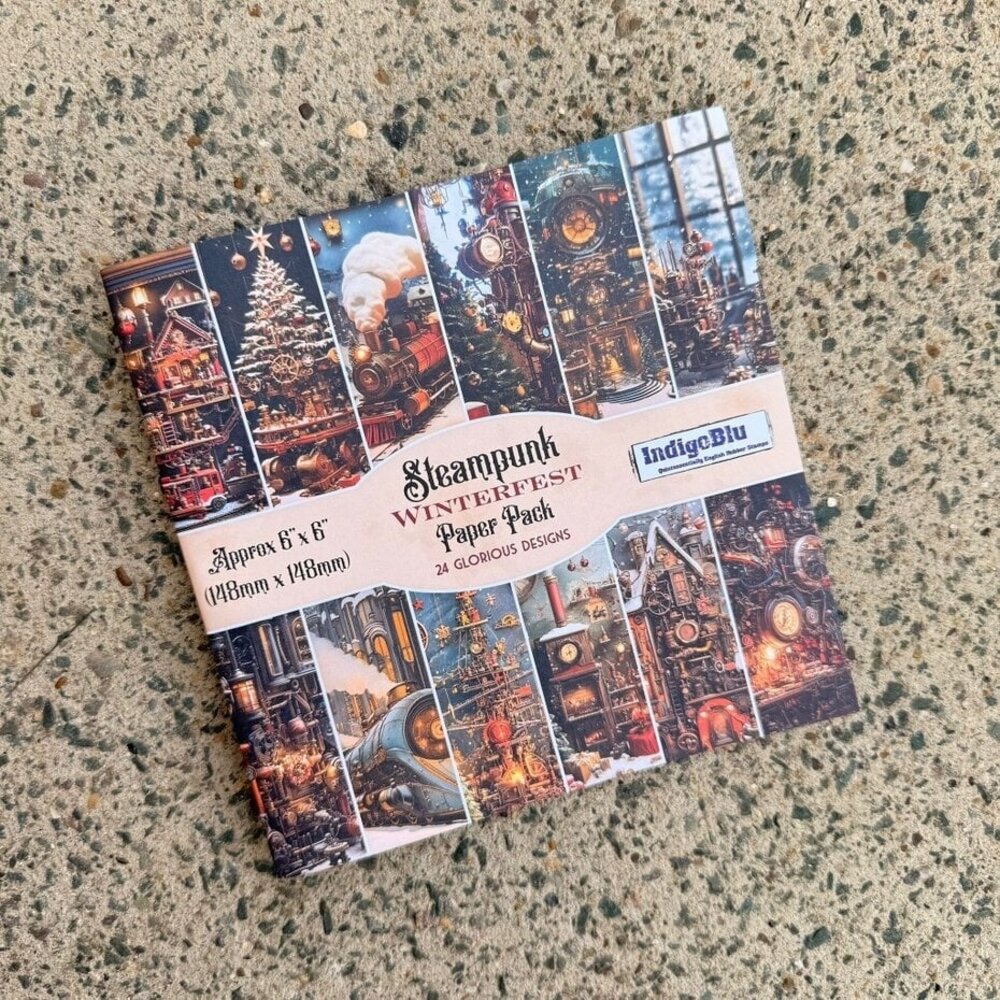IndigoBlu Steampunk Winterfest 6x6 Inch Paper Book (IND1448)