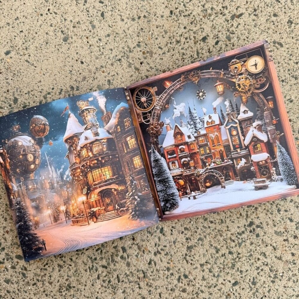 IndigoBlu Steampunk Winterfest 6x6 Inch Paper Book (IND1448)