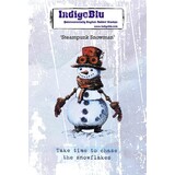 IndigoBlu Steampunk Snowman A6 Rubber Stamp (IND1451)