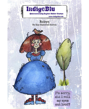 IndigoBlu Robyn A6 Rubber Stamp (IND1462)