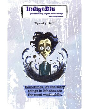 IndigoBlu Spooky Dad A6 Rubber Stamp (IND1473)