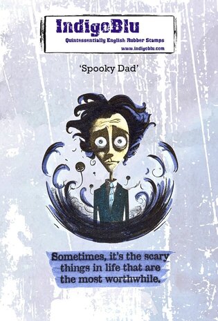 IndigoBlu Spooky Dad A6 Rubber Stamp (IND1473) IndigoBlu Spooky Dad A6 Rubber Stamp (IND1473)