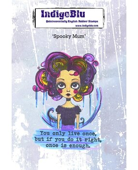 IndigoBlu Spooky Mum A6 Rubber Stamp (IND1474)