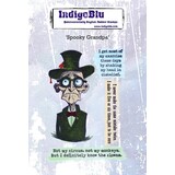 IndigoBlu Spooky Grandpa A6 Rubber Stamp (IND1475)
