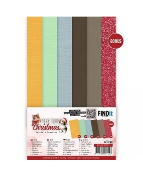 Berrie's Beauties A Very Furry Christmas 4K Linen Cardstock Pack (BB-4K-10021) Berrie's Beauties A Very Furry Christmas 4K Linen Cardstock Pack (BB-4K-10021)