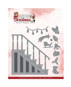 Berrie's Beauties A Very Furry Christmas Dies Very Furry Stair (BBD10066) Berrie's Beauties A Very Furry Christmas Dies Very Furry Stair (BBD10066)