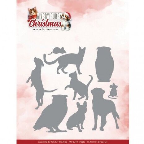 Berrie's Beauties A Very Furry Christmas Dies Very Furry Friends (BBD10067)
