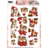 Berrie's Beauties A Very Furry Christmas 3D Push Out Kitten (SB11053)