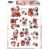 Berrie's Beauties A Very Furry Christmas 3D Push Out Puppy (SB11054)