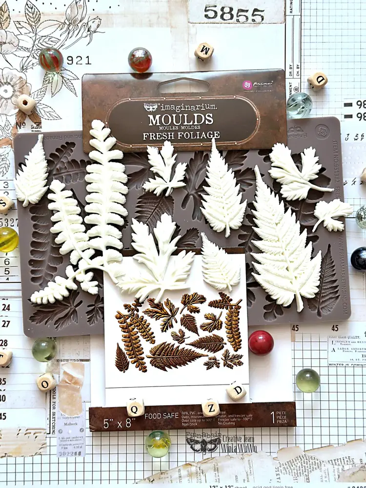 Prima Marketing Inc Finnabair Imaginarium Fresh Foliage Moulds (951382) Prima Marketing Inc Finnabair Imaginarium Fresh Foliage Moulds (951382)