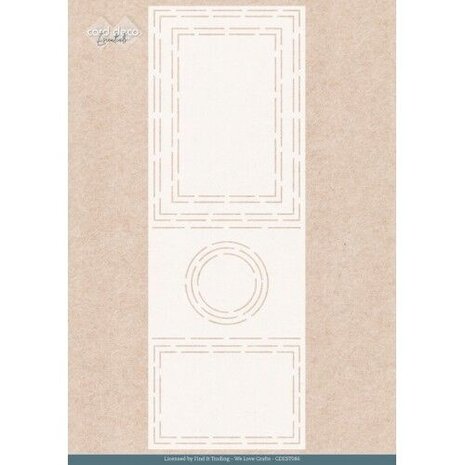 Card Deco Folding Card Stencil Very Furry Card (CDEST086)