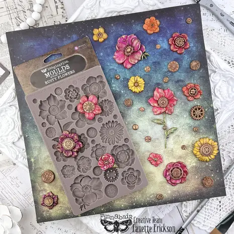 Prima Marketing Inc Finnabair Imaginarium Rusty Flowers Moulds (951429) Prima Marketing Inc Finnabair Imaginarium Rusty Flowers Moulds (951429)
