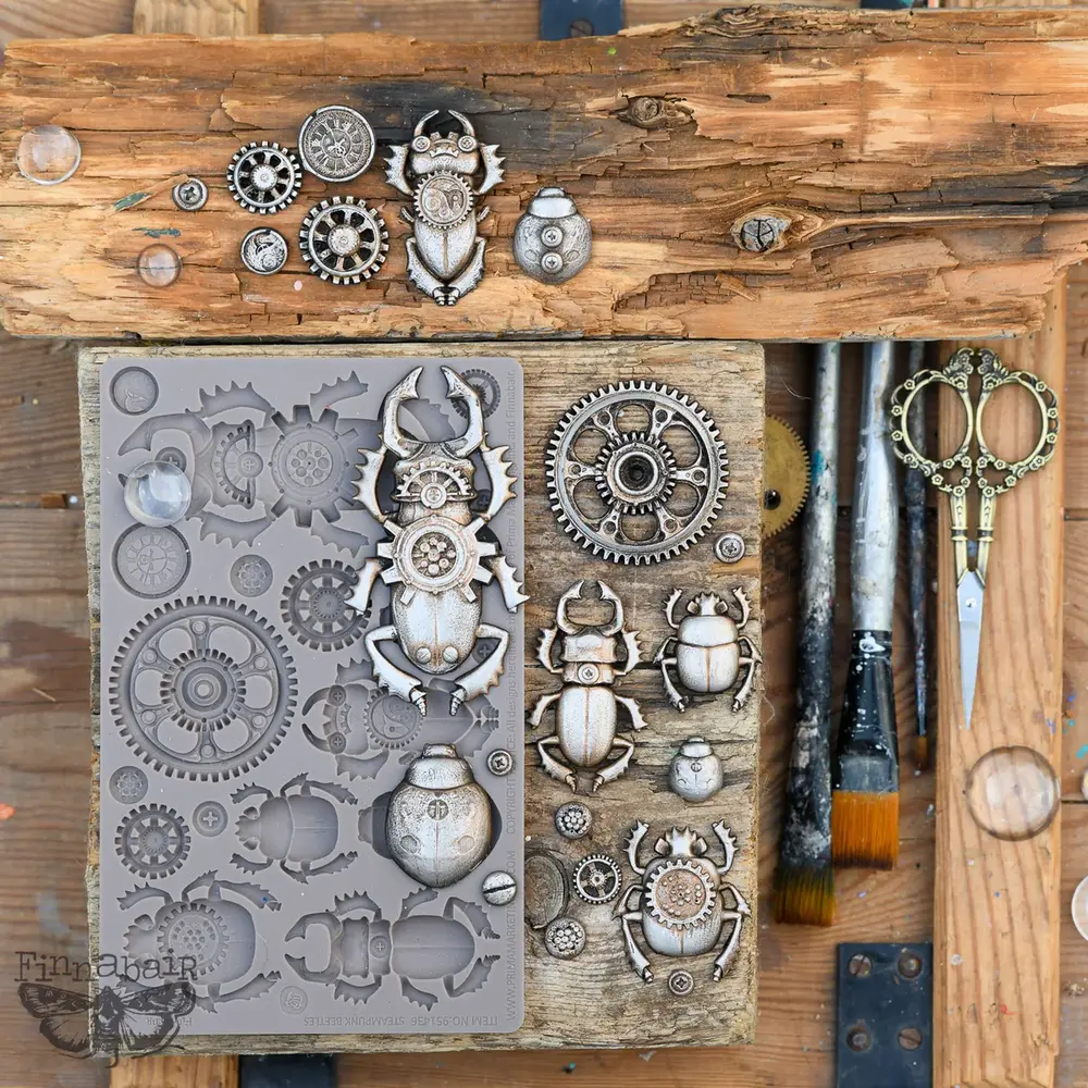 Prima Marketing Inc Finnabair Imaginarium Steampunk Beetles Moulds (951436) Prima Marketing Inc Finnabair Imaginarium Steampunk Beetles Moulds (951436)