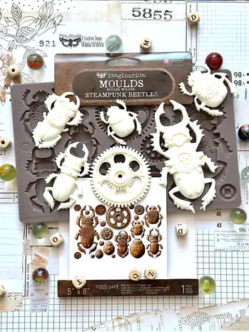 Prima Marketing Inc Finnabair Imaginarium Steampunk Beetles Moulds (951436) Prima Marketing Inc Finnabair Imaginarium Steampunk Beetles Moulds (951436)