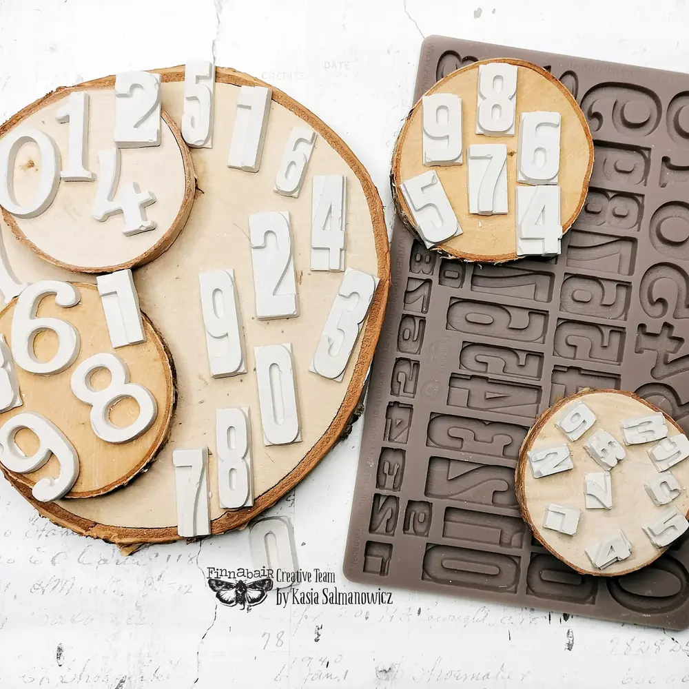 Prima Marketing Inc Finnabair Imaginarium Letterpress Numbers Moulds (951405) Prima Marketing Inc Finnabair Imaginarium Letterpress Numbers Moulds (951405)