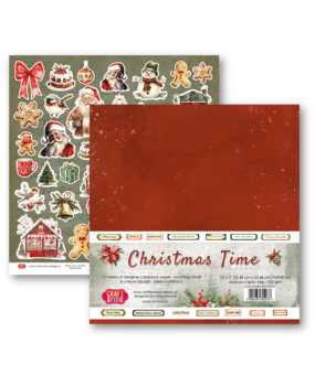 Craft & You Christmas Time 12x12 Inch Paper Pack (12pcs) (CPS-CHT30-12)