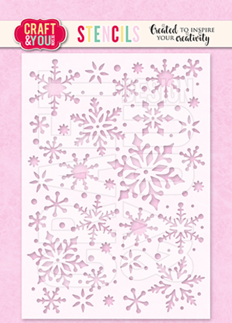 Craft & You Masking Stencil Snowflakes 2 (SC012)