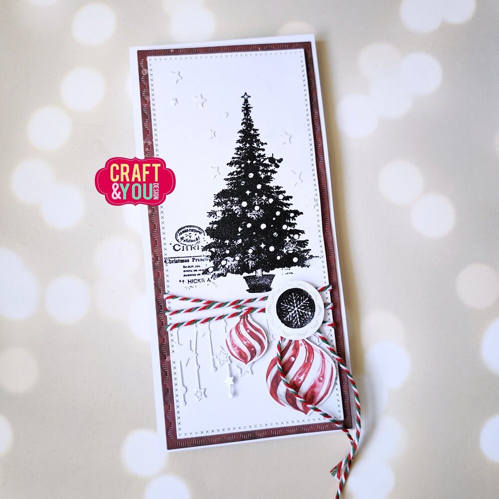Craft & You Clear Stamp Christmas Tree (CS053)