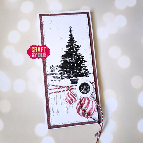 Craft & You Clear Stamp Christmas Tree (CS053)