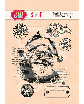 Craft & You Clear Stamp Santa Claus (CS054)