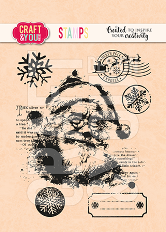 Craft & You Clear Stamp Santa Claus (CS054)