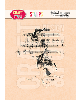 Craft & You Clear Stamp Silent Night (CS055) Craft & You Clear Stamp Silent Night (CS055)