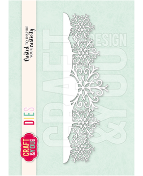 Craft & You Dies Snowflakes Border (CW375)