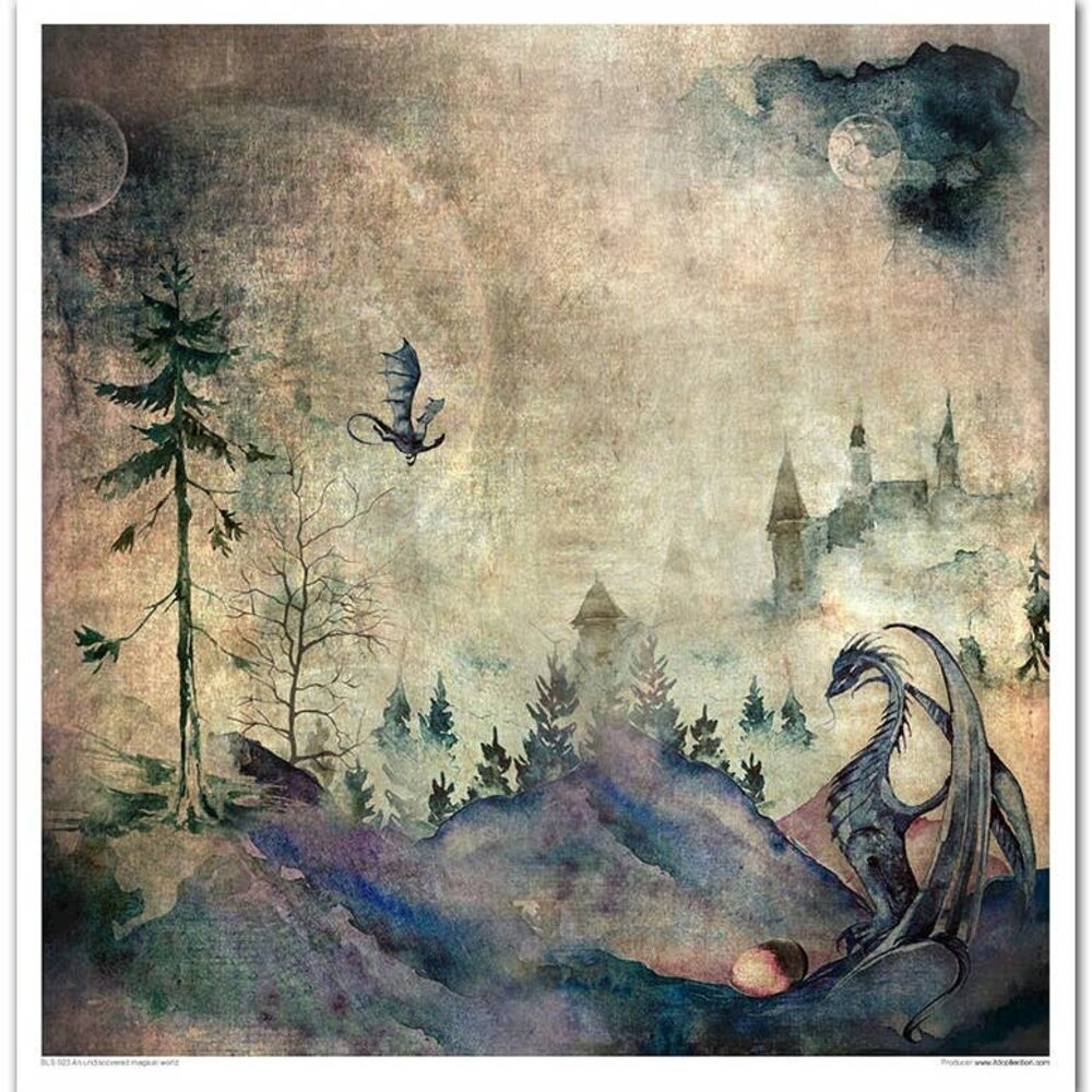 ITD Collection An undiscovered magical world 12x12 Inch Paper Pad (SLS 023)