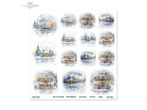 ITD Collection Christmas Wishes 12x12 Inch Paper Pad (SLS 086)