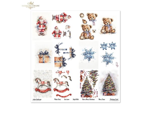 ITD Collection Christmas Wishes 12x12 Inch Paper Pad (SLS 086)