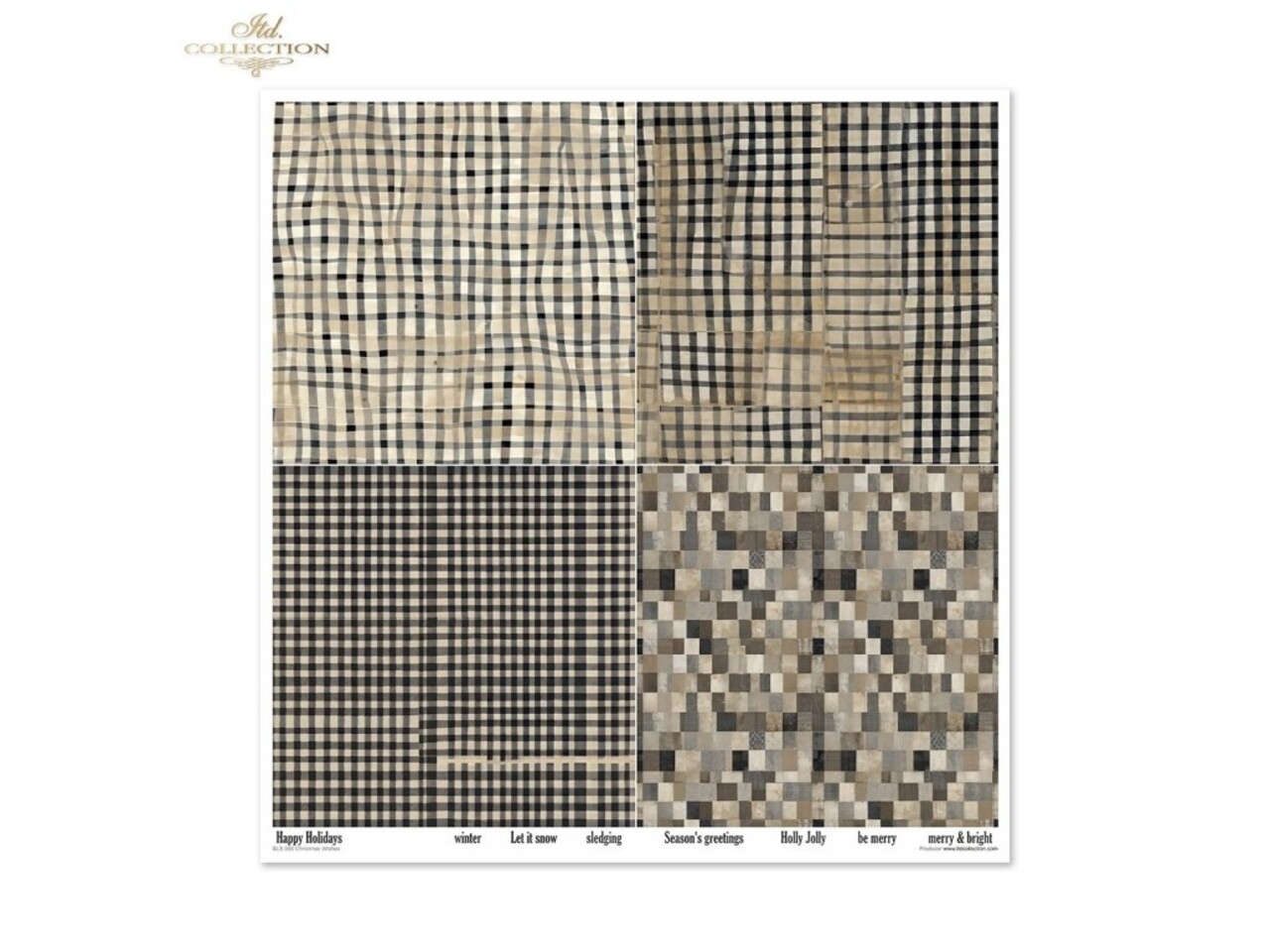 ITD Collection Christmas Wishes 12x12 Inch Paper Pad (SLS 086)