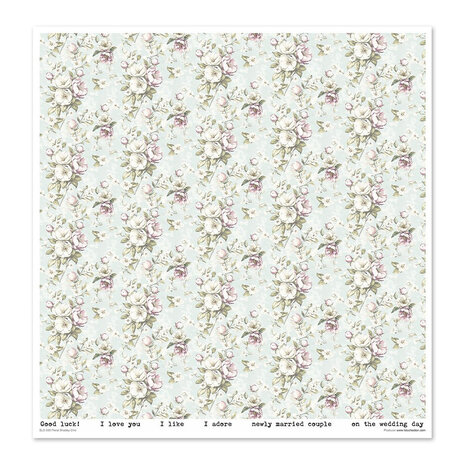 ITD Collection Floral Shabby Chic 12x12 Inch Paper Pad (SLS 089) ITD Collection Floral Shabby Chic 12x12 Inch Paper Pad (SLS 089)