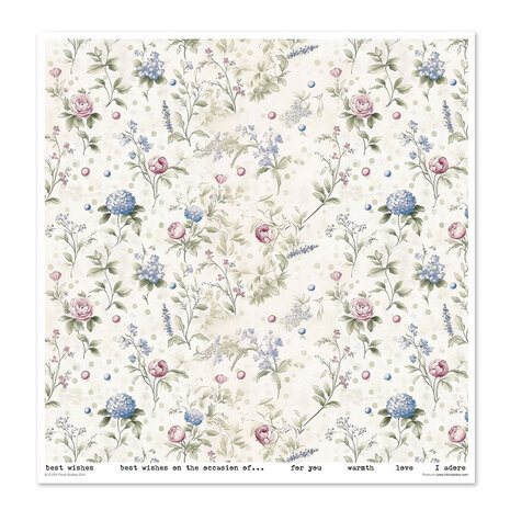 ITD Collection Floral Shabby Chic 12x12 Inch Paper Pad (SLS 089) ITD Collection Floral Shabby Chic 12x12 Inch Paper Pad (SLS 089)