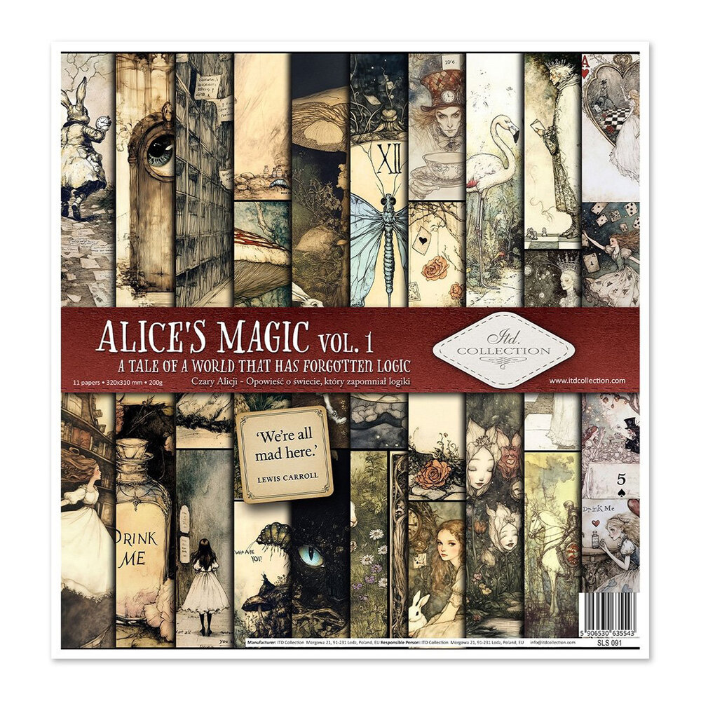 ITD Collection Alice's Magic 1 12x12 Inch Paper Pad (SLS 091) ITD Collection Alice's Magic 1 12x12 Inch Paper Pad (SLS 091)