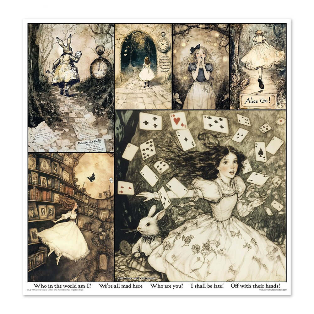 ITD Collection Alice's Magic 1 12x12 Inch Paper Pad (SLS 091) ITD Collection Alice's Magic 1 12x12 Inch Paper Pad (SLS 091)
