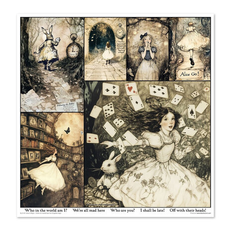 ITD Collection Alice's Magic 1 12x12 Inch Paper Pad (SLS 091) ITD Collection Alice's Magic 1 12x12 Inch Paper Pad (SLS 091)
