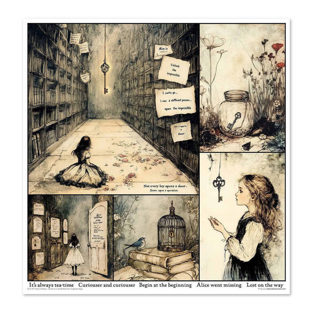 ITD Collection Alice's Magic 1 12x12 Inch Paper Pad (SLS 091) ITD Collection Alice's Magic 1 12x12 Inch Paper Pad (SLS 091)
