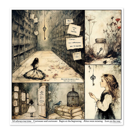 ITD Collection Alice's Magic 1 12x12 Inch Paper Pad (SLS 091) ITD Collection Alice's Magic 1 12x12 Inch Paper Pad (SLS 091)