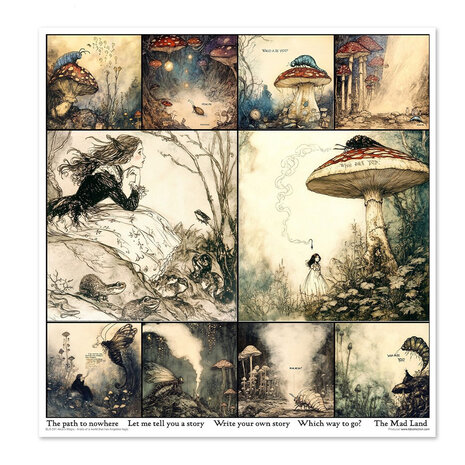 ITD Collection Alice's Magic 1 12x12 Inch Paper Pad (SLS 091) ITD Collection Alice's Magic 1 12x12 Inch Paper Pad (SLS 091)