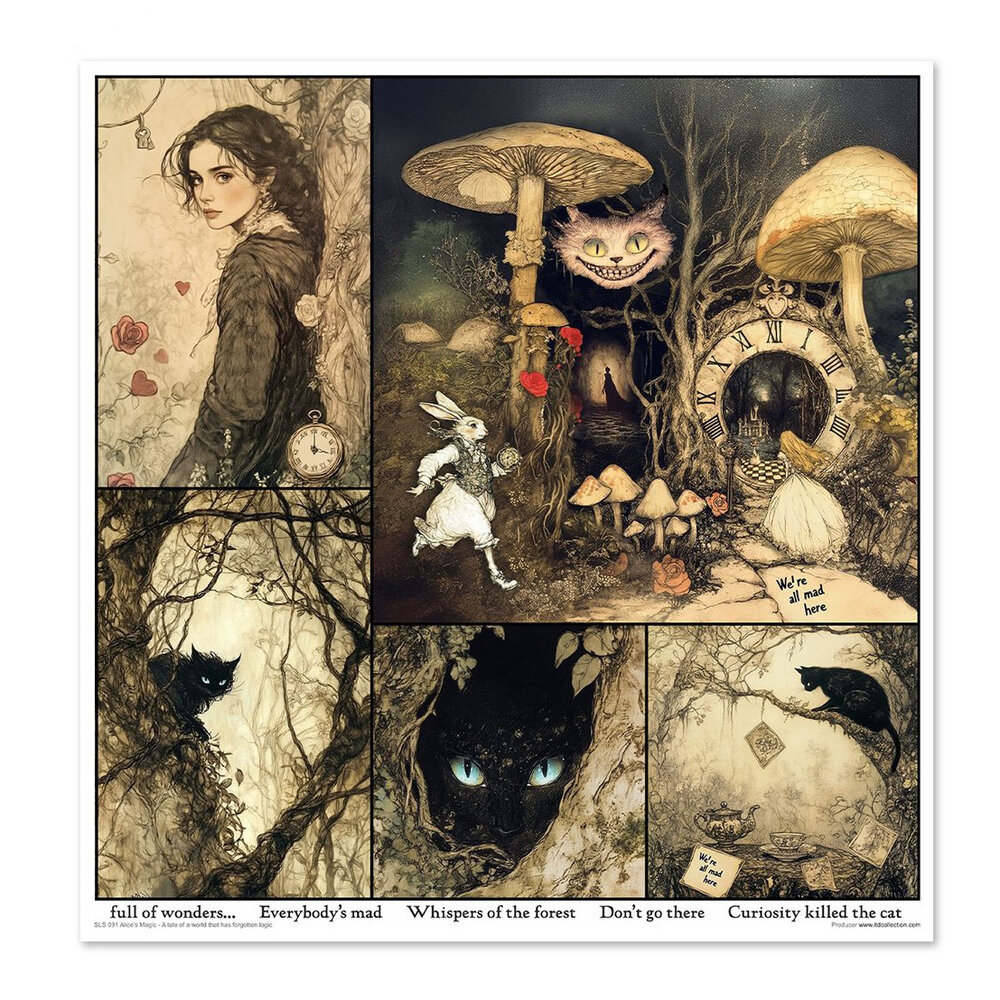 ITD Collection Alice's Magic 1 12x12 Inch Paper Pad (SLS 091) ITD Collection Alice's Magic 1 12x12 Inch Paper Pad (SLS 091)