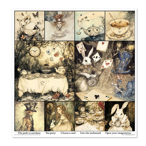 ITD Collection Alice's Magic 1 12x12 Inch Paper Pad (SLS 091) ITD Collection Alice's Magic 1 12x12 Inch Paper Pad (SLS 091)