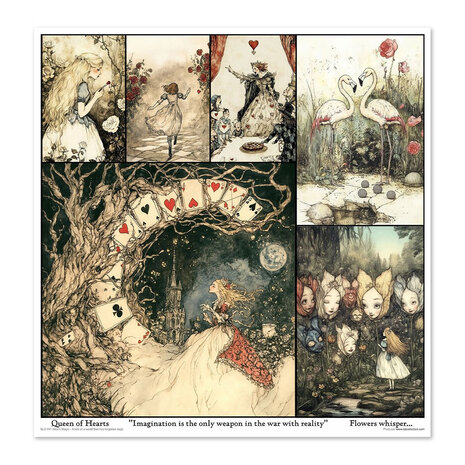 ITD Collection Alice's Magic 1 12x12 Inch Paper Pad (SLS 091) ITD Collection Alice's Magic 1 12x12 Inch Paper Pad (SLS 091)