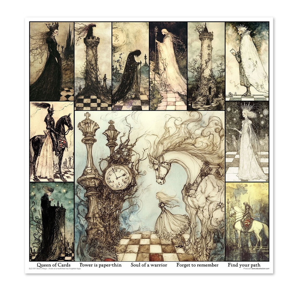 ITD Collection Alice's Magic 1 12x12 Inch Paper Pad (SLS 091) ITD Collection Alice's Magic 1 12x12 Inch Paper Pad (SLS 091)