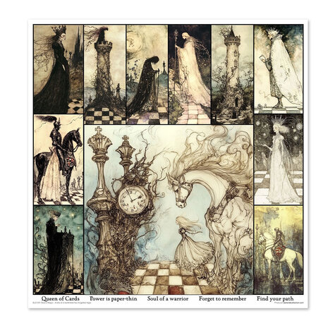 ITD Collection Alice's Magic 1 12x12 Inch Paper Pad (SLS 091) ITD Collection Alice's Magic 1 12x12 Inch Paper Pad (SLS 091)