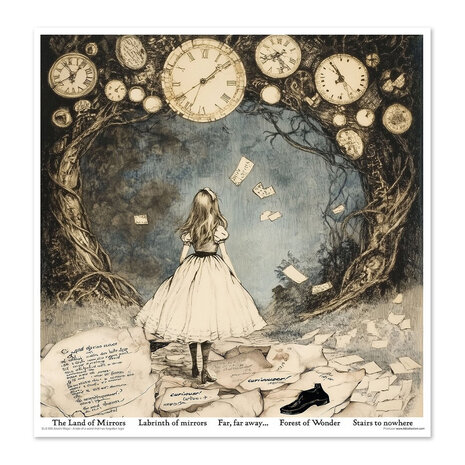 ITD Collection Alice's Magic 2 12x12 Inch Paper Pad (SLS 092) ITD Collection Alice's Magic 2 12x12 Inch Paper Pad (SLS 092)