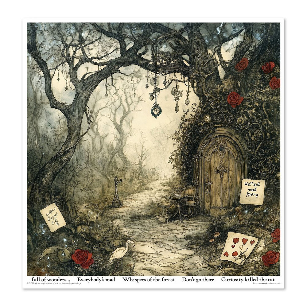 ITD Collection Alice's Magic 2 12x12 Inch Paper Pad (SLS 092) ITD Collection Alice's Magic 2 12x12 Inch Paper Pad (SLS 092)