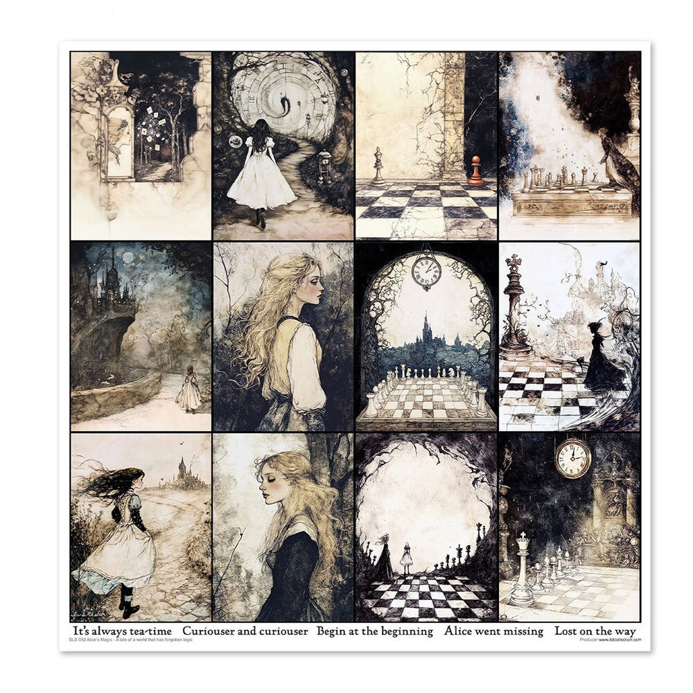 ITD Collection Alice's Magic 2 12x12 Inch Paper Pad (SLS 092) ITD Collection Alice's Magic 2 12x12 Inch Paper Pad (SLS 092)