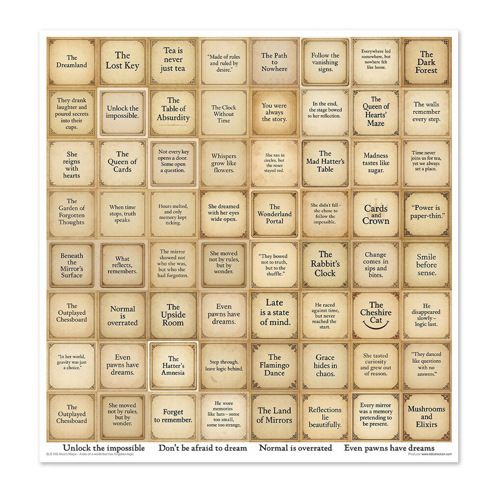 ITD Collection Alice's Magic 2 12x12 Inch Paper Pad (SLS 092) ITD Collection Alice's Magic 2 12x12 Inch Paper Pad (SLS 092)